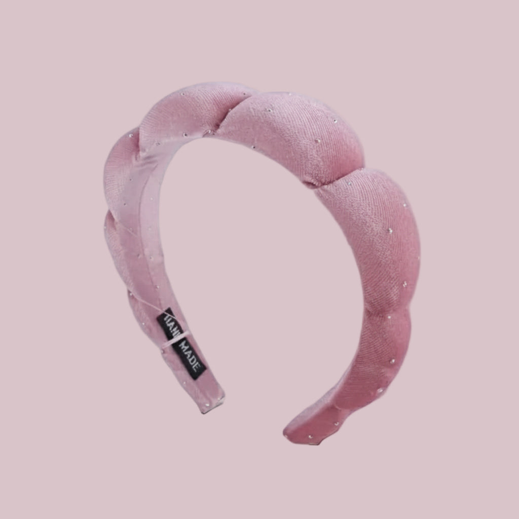 Pink Velvet Cloud Headband